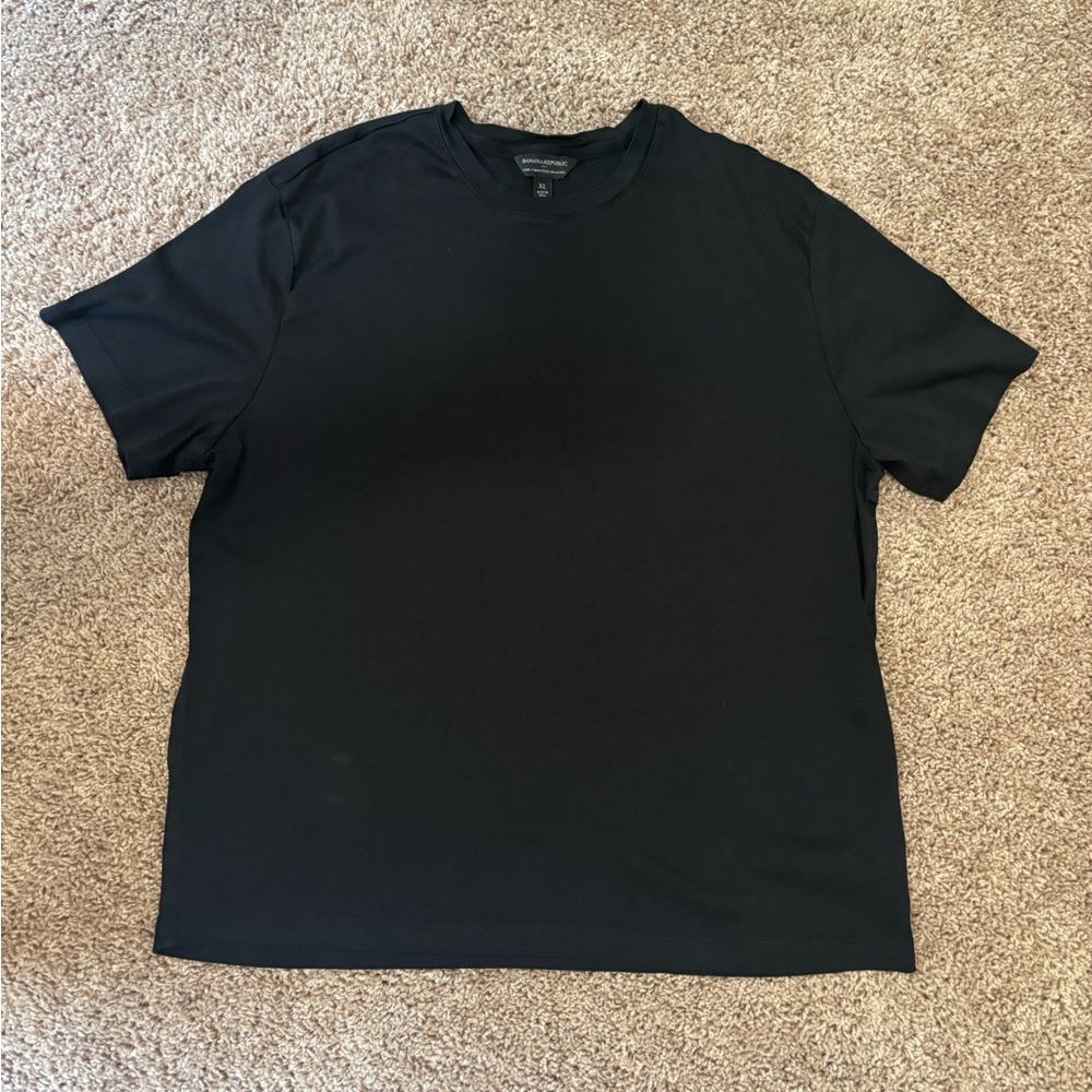 Banana Republic Luxe Touch Black T-Shirt - XL